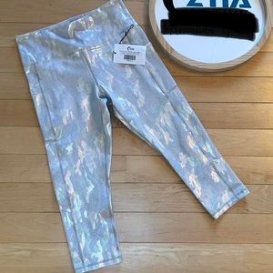 ZYIA Silver Camo Pocket Capri